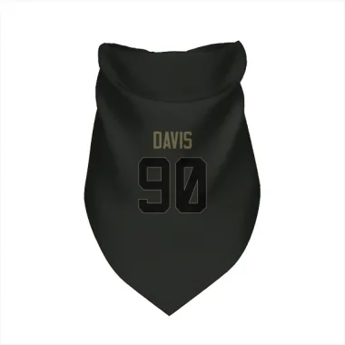 Black Los Angeles Rams Tyler Davis   Service Dog & Cat Pet Bandana