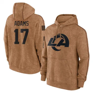 Brown Men's Davante Adams Los Angeles Rams 2023 Salute To Service Club Pullover Hoodie