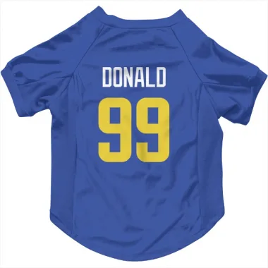 Royal Los Angeles Rams Aaron Donald   Dog & Cat Pet Jersey